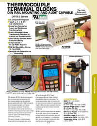Thumbnail of document Data Sheet - DRTB Thermocouple DIN Rail Terminal Blocks, Narrow 10.7 mm Width